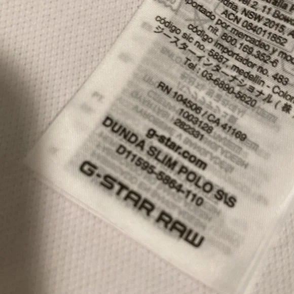 G-Star raw Dundalk slim polo white L - Picture 10 of 15